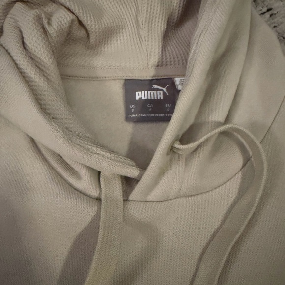 Men’s Puma Cream Hoodie Sweater- size small - Picture 4 of 9